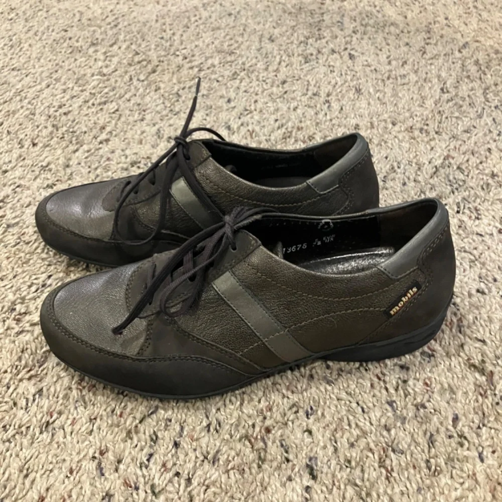 Mephisto Mobils Fedra metallic charcoal sneaker size 7.5 - Picture 2 of 7